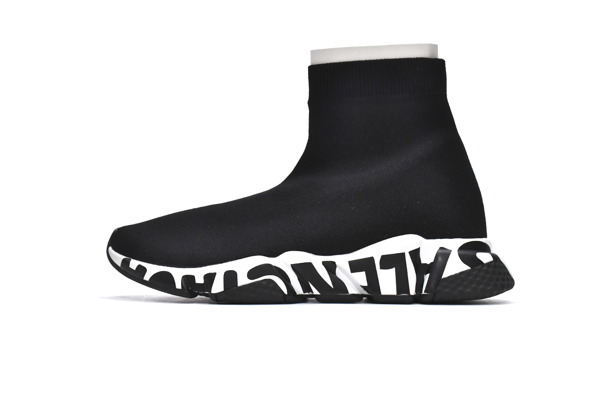 EM Sneakers Balenciaga Speed Graffiti Trainers Black White