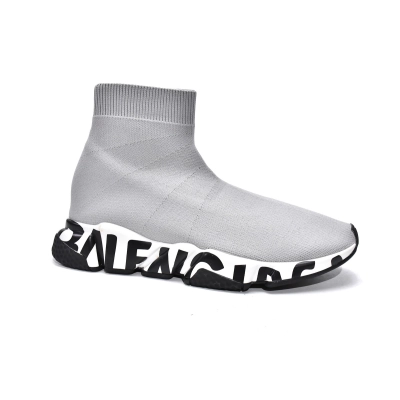 EM Sneakers Balenciaga Speed Graffiti Trainers Grey 02