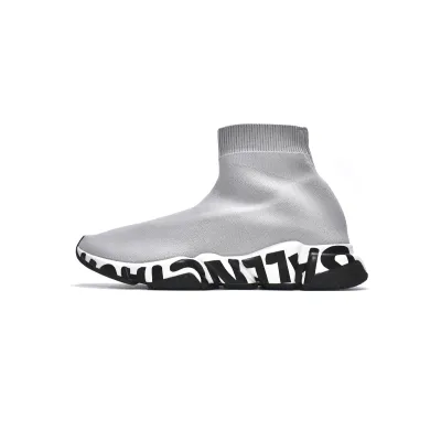 EM Sneakers Balenciaga Speed Graffiti Trainers Grey 01
