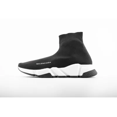 EM Sneakers Balenciaga Speed Recycled Black White 01