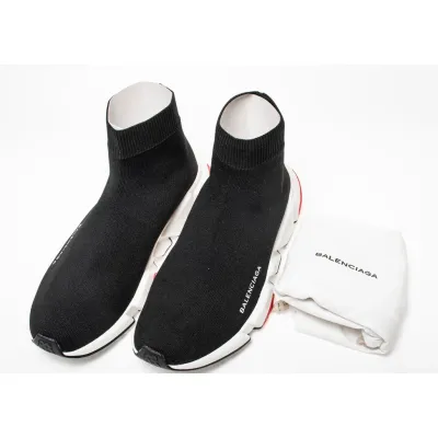 EM Sneakers Balenciaga Speed Trainer Black Red 02