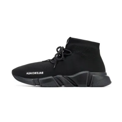 EM Sneakers Balenciaga Speed Trainer Lace Up Black 01
