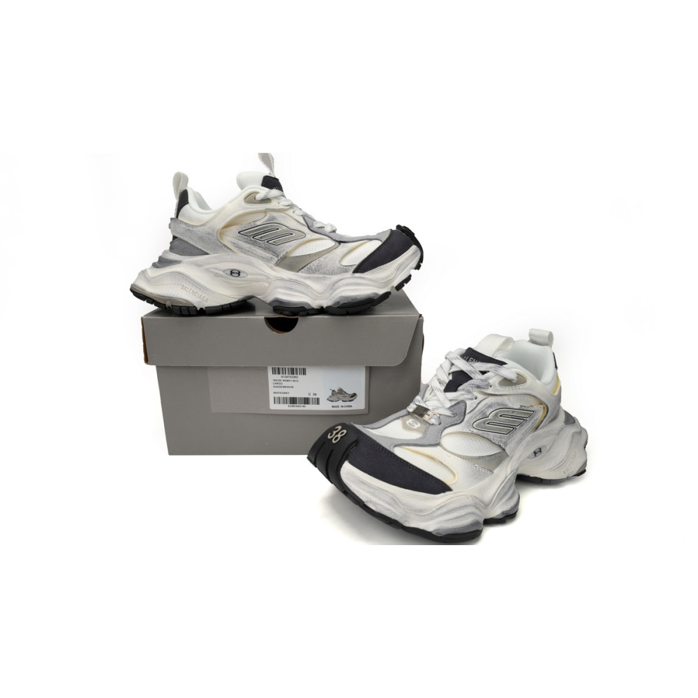 EM Sneakers Balenciaga Cargo White Rice White Gray