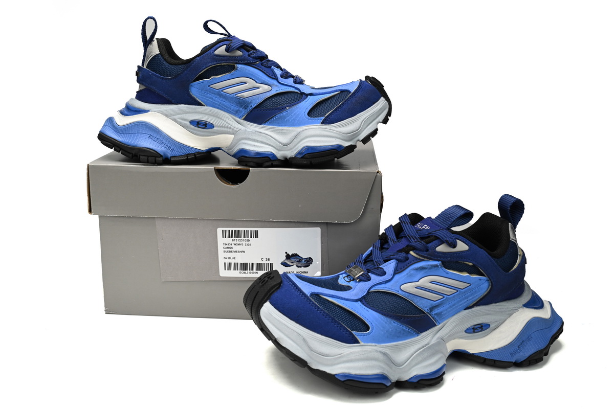 EM Sneakers Balenciaga Cargo White Sapphire Blue