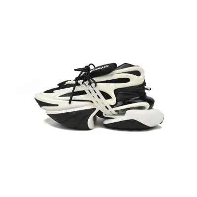EM Sneakers Balmain Unicorn Low-Top Black White 01