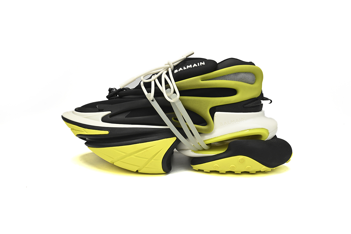 EM Sneakers Balmain Unicorn Low-Top Black Yellow