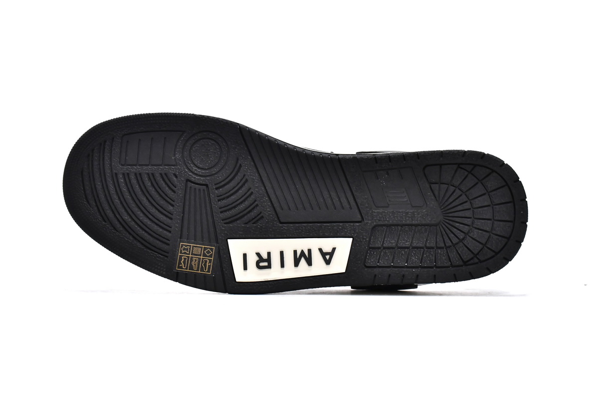 EM Sneakers Amiri Skel Top Low Black White