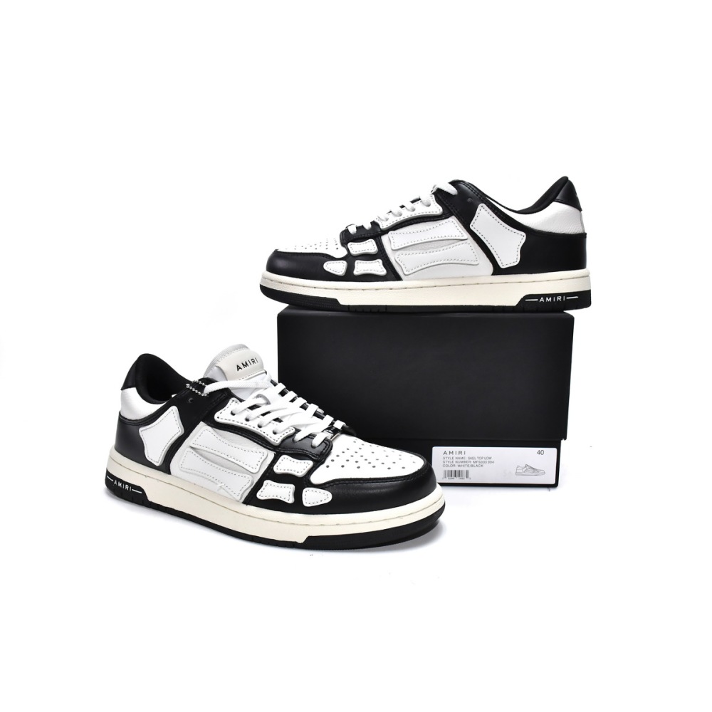 EM Sneakers Amiri Skel Top Low White Black
