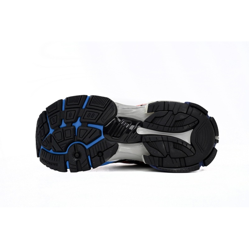 EM Sneakers Balenciaga Runner White and Blue Printing