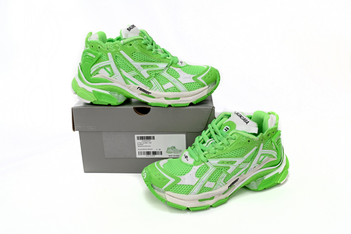 EM Sneakers Balenciaga Runner White Green
