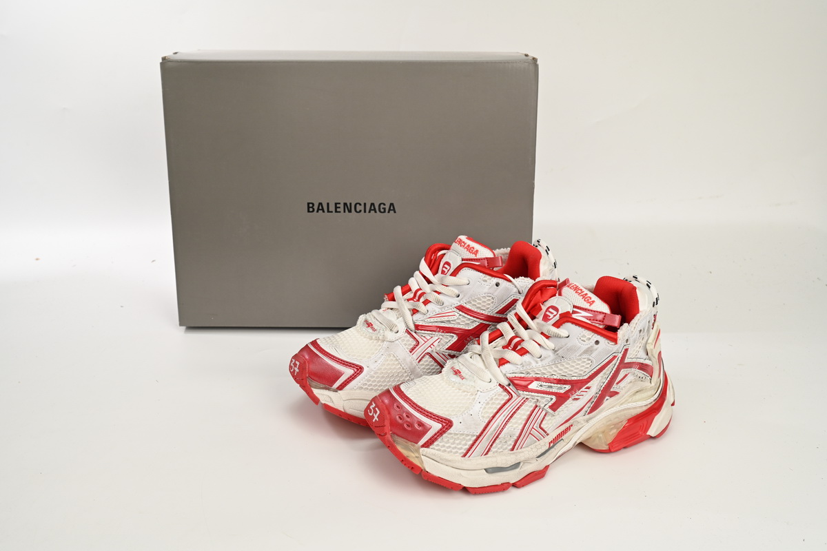 EM Sneakers Balenciaga Runner White Red