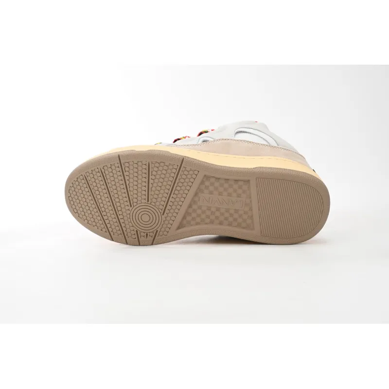 EM Sneakers Lanvin Leather Curb White Ivory