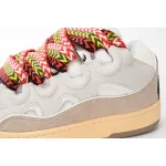 EM Sneakers Lanvin Leather Curb White Ivory