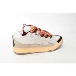 EM Sneakers Lanvin Leather Curb White Ivory
