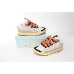EM Sneakers Lanvin Leather Curb White Ivory