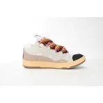 EM Sneakers Lanvin Leather Curb White Ivory