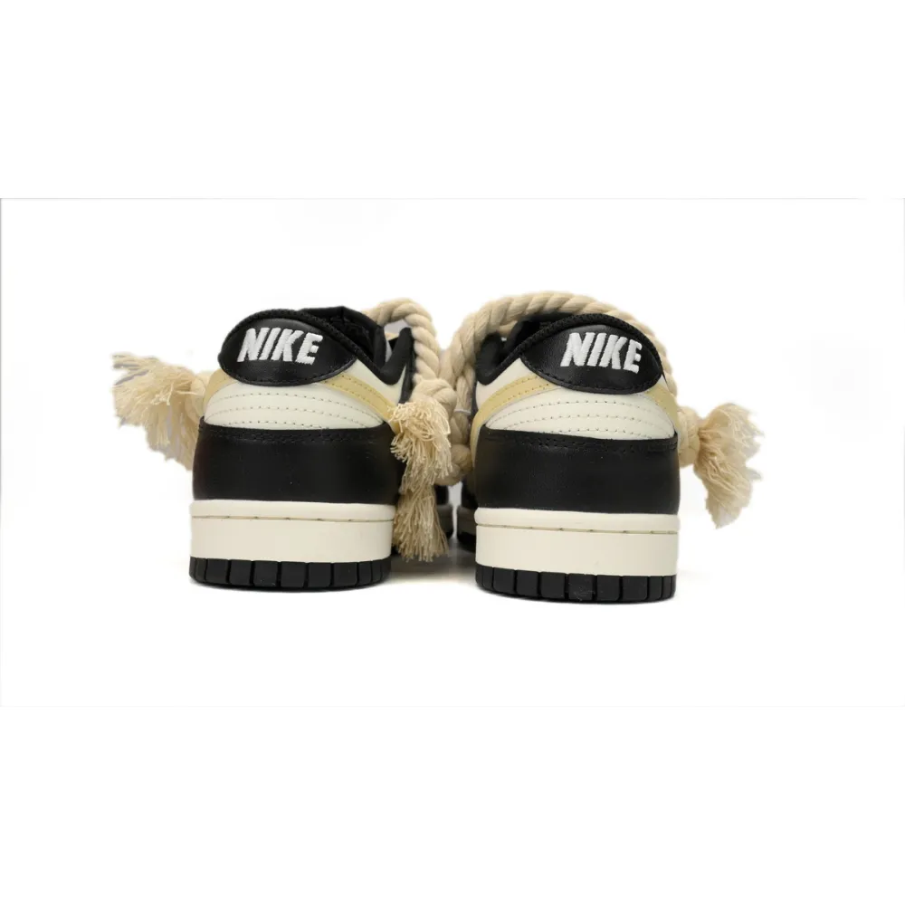 EM Sneakers Nike Dunk Low Black White Scottish Panda