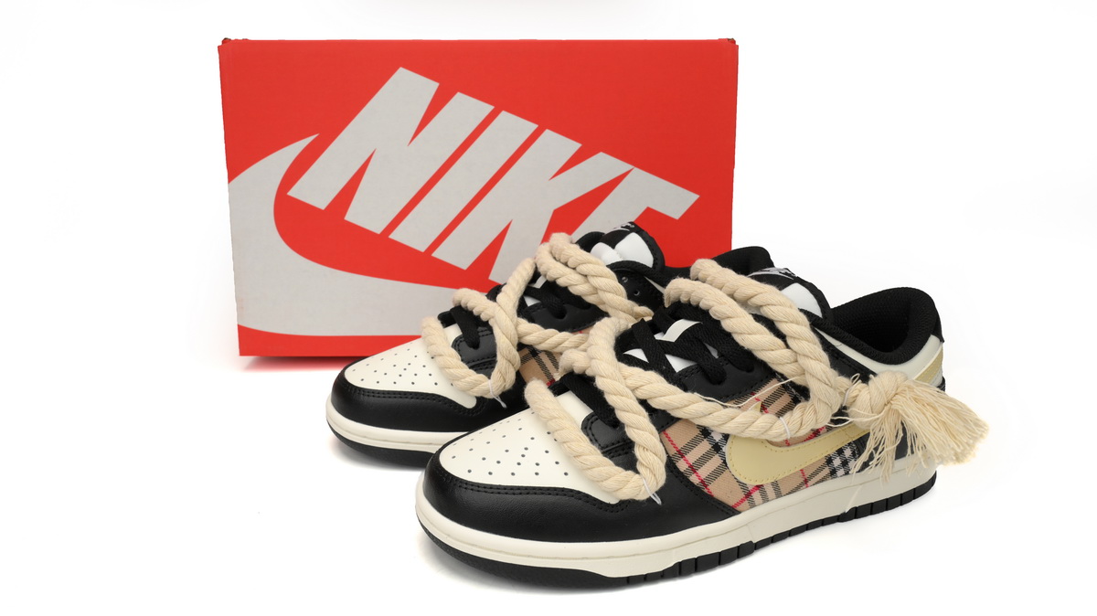 EM Sneakers Nike Dunk Low Black White Scottish Panda