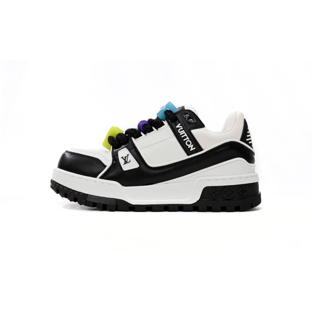 EM Sneakers Louis Vuitton Trainer Maxi Black White