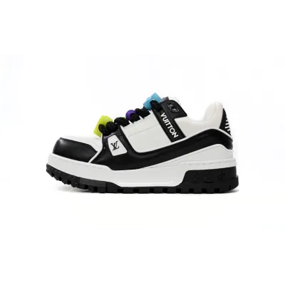 EM Sneakers Louis Vuitton Trainer Maxi Black White 01