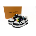 EM Sneakers Louis Vuitton Trainer Maxi Black White