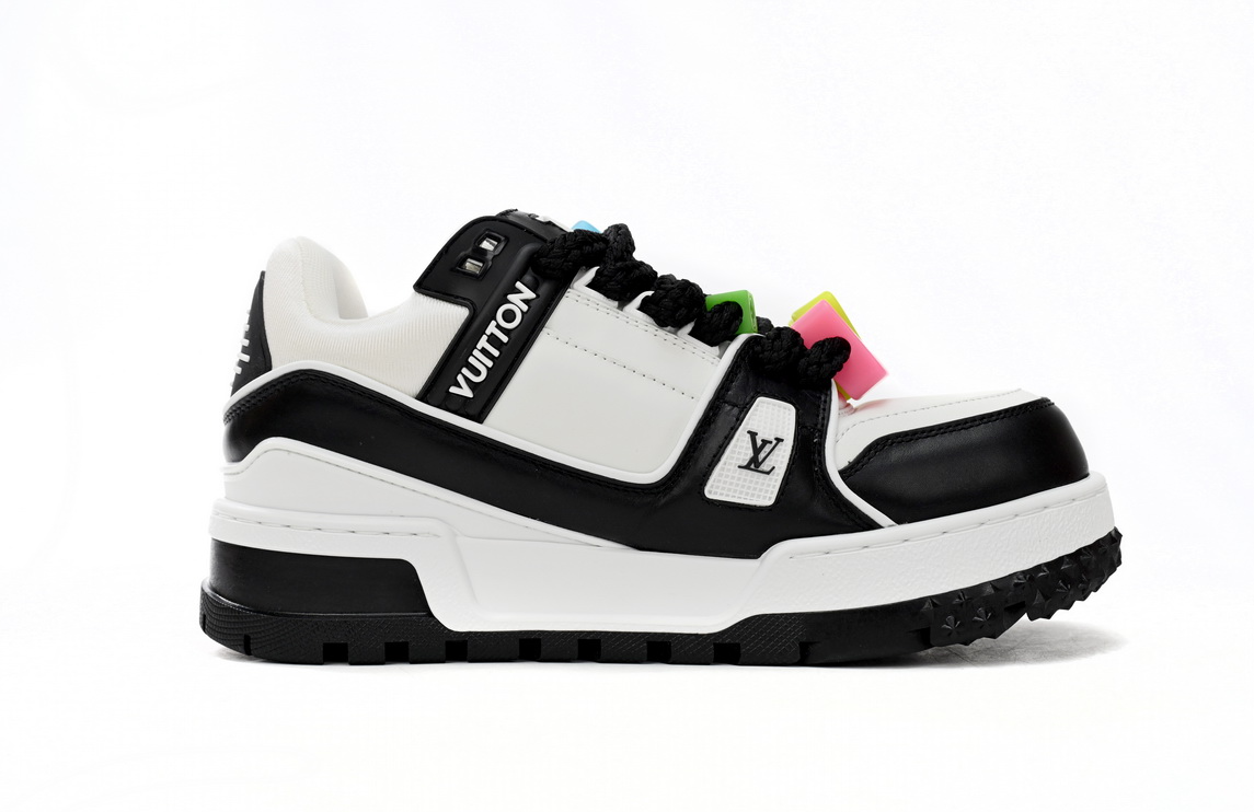 EM Sneakers Louis Vuitton Trainer Maxi Black White