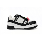 EM Sneakers Louis Vuitton Trainer Maxi Black White