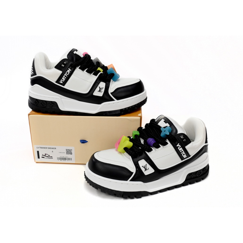 EM Sneakers Louis Vuitton Trainer Maxi Black White