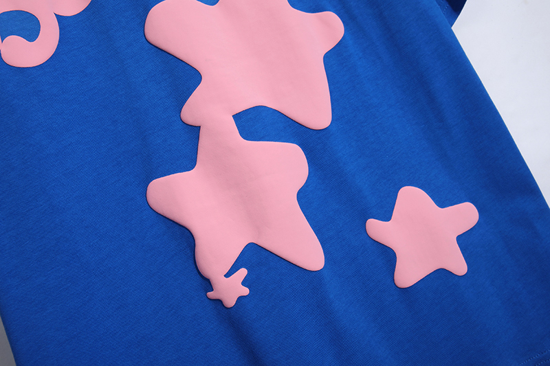 EM Sneakers Sp5der T-Shirt Wordwide Star Beluga Blue