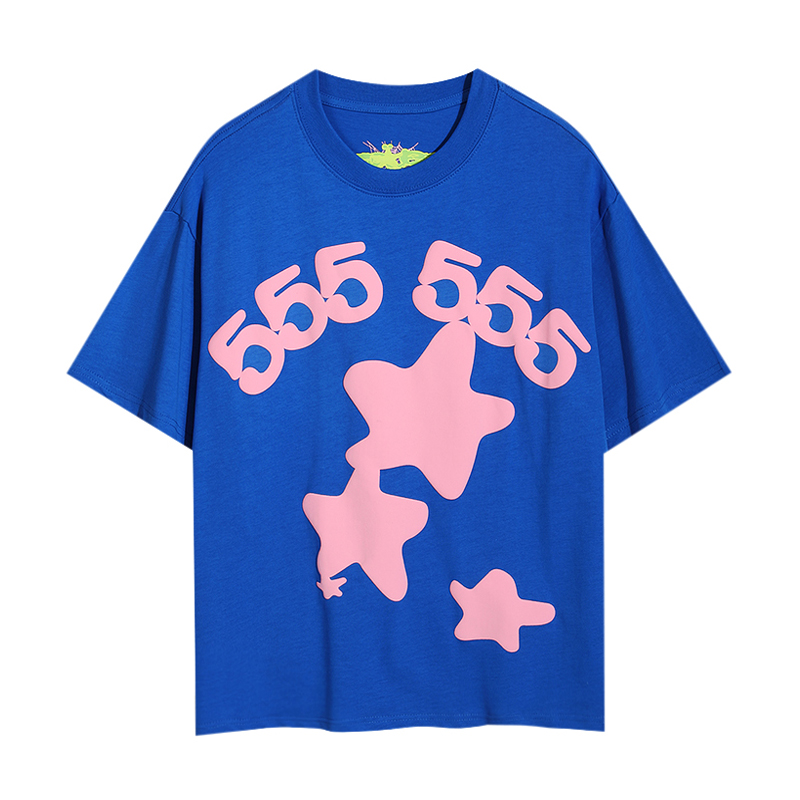EM Sneakers Sp5der T-Shirt Wordwide Star Beluga Blue
