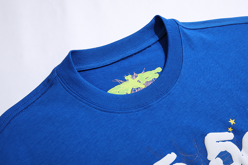 EM Sneakers Sp5der T-Shirt YoungThug Star Blue