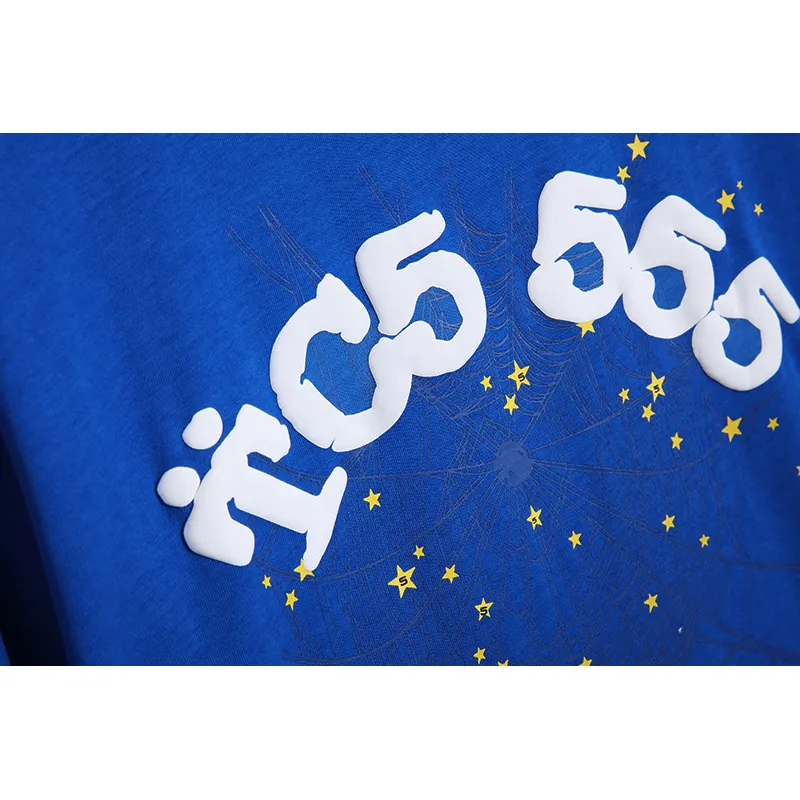 EM Sneakers Sp5der T-Shirt YoungThug Star Blue