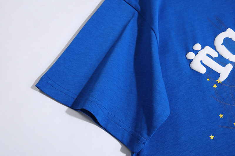 EM Sneakers Sp5der T-Shirt YoungThug Star Blue