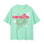 EM Sneakers Sp5der T-Shirt YoungThug Web Mint Green