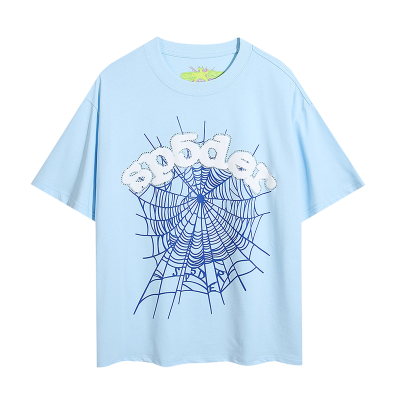 EM Sneakers Sp5der T-Shirt Beluga Wash Blue