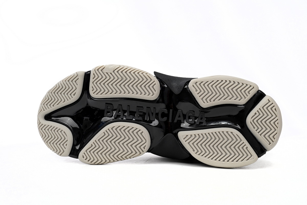 EM Sneakers Balenciaga Triple S × Adidas Black and White