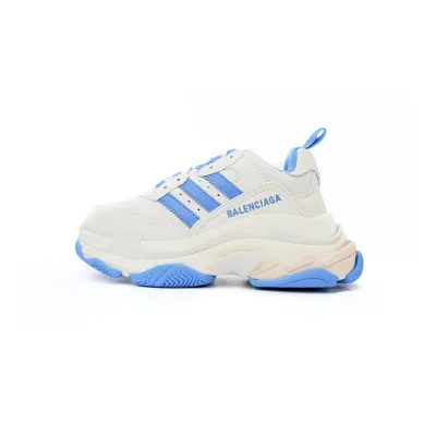 EM Sneakers adidas x Balenciaga Triple S White And Blue 01