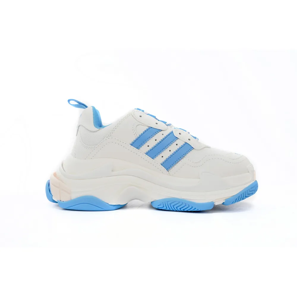 EM Sneakers adidas x Balenciaga Triple S White And Blue