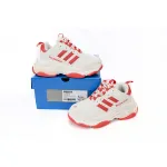 EM Sneakers Balenciaga Triple S × Adidas White Red Bar