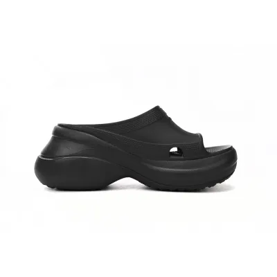 EM Sneakers Balenciaga x Crocs Pool Slide Sandals Black (Women's) 02
