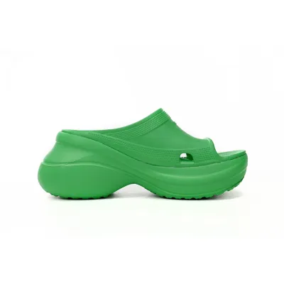 EM Sneakers Balenciaga x Crocs Pool Slide Sandals Green (Women's) 02