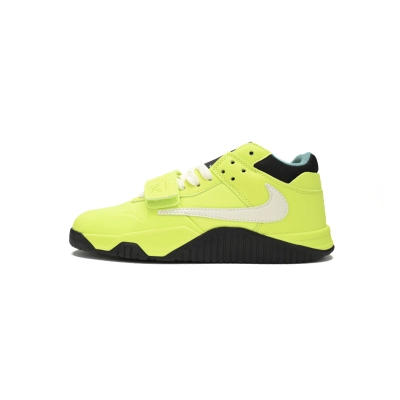 EM Sneakers Jordan Jumpman Jack TR × Travis Scott Fluorescent Green 01