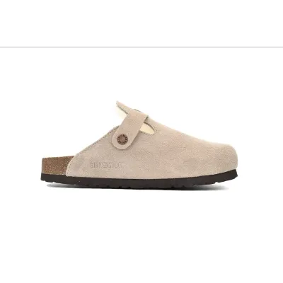 EM Sneakers Birkenstock Boston Shearling Coin Suede Beige 02