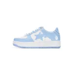 EM Sneakers A Bathing Ape Bape SK8 Sta Low White Blue