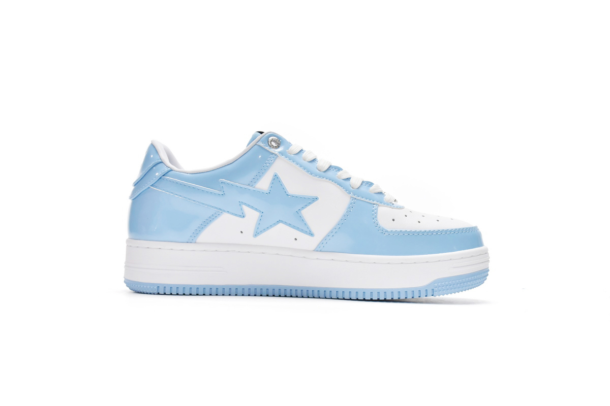 EM Sneakers A Bathing Ape Bape SK8 Sta Low White Blue
