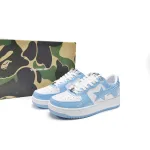 EM Sneakers A Bathing Ape Bape SK8 Sta Low White Blue