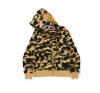 EM Sneakers BAPE 1st Camo Shark Full Zip Hoodie Yellow