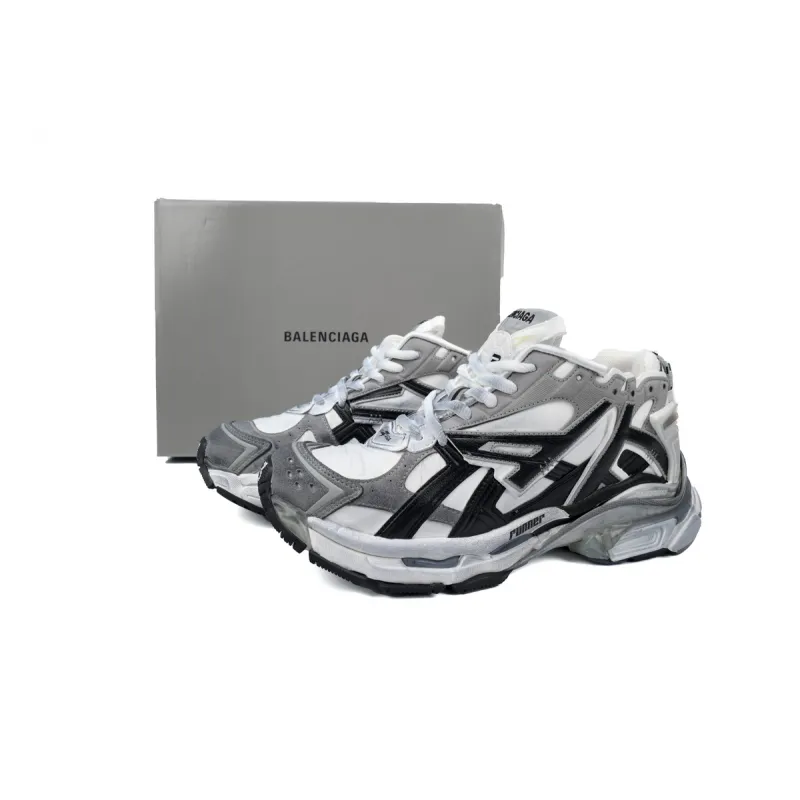 EM Sneakers Balenciaga Runner Grey White Black