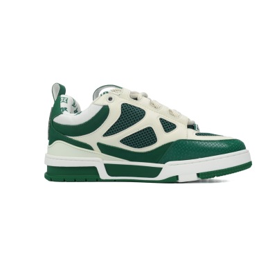 EM Sneakers Louis Vuitton LV Skate Sneaker Green White 02