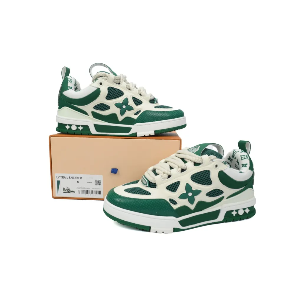 EM Sneakers Louis Vuitton LV Skate Sneaker Green White